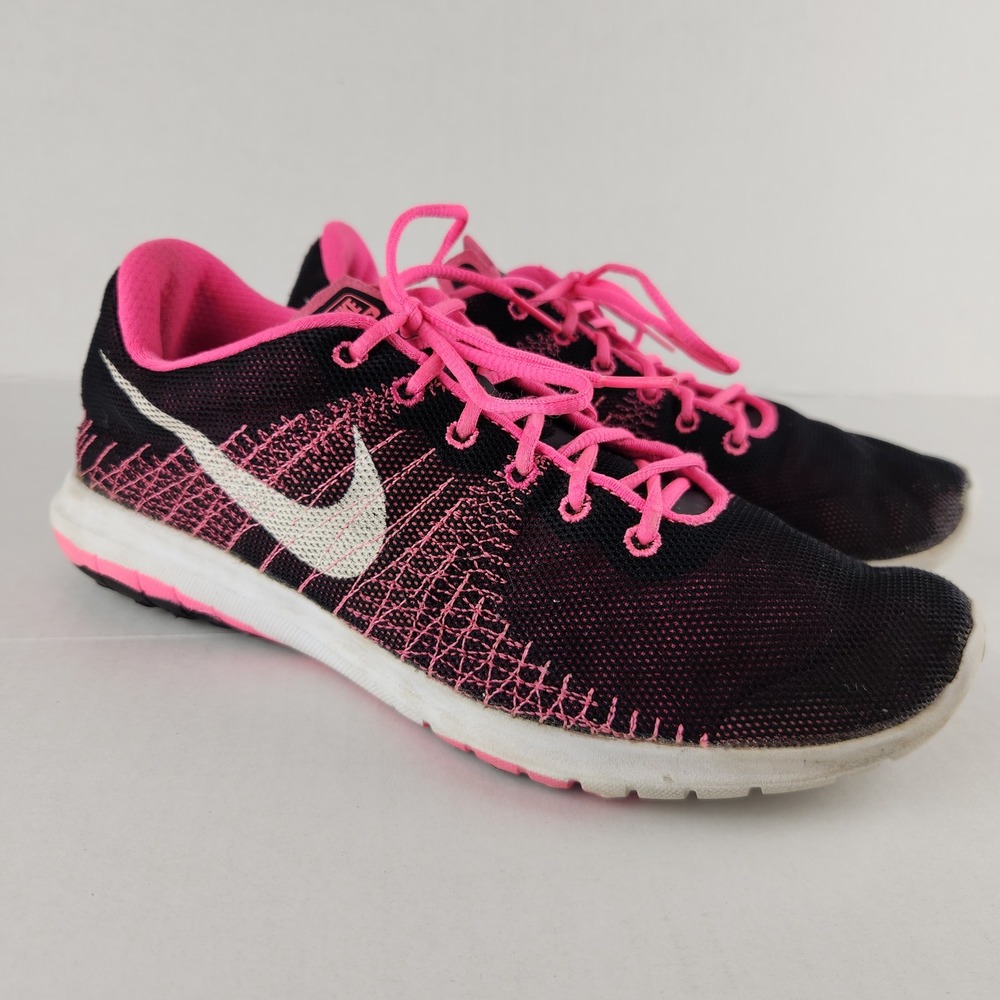 Nike Flex Experience RN 7 Women's Running Shoes Black Pink Size 7Y Women's‎ 8.5